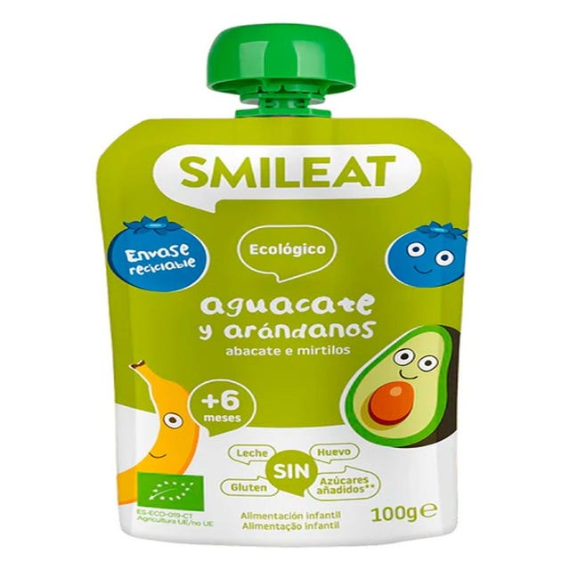 Smileat, Galletas Ecológicas de Espelta y Fruta, Para Bebés desde 6 Meses, Horneadas con Ingredientes Naturales, Alternativa para un Snack de  Merienda Sana, Sin Aceite de Palma