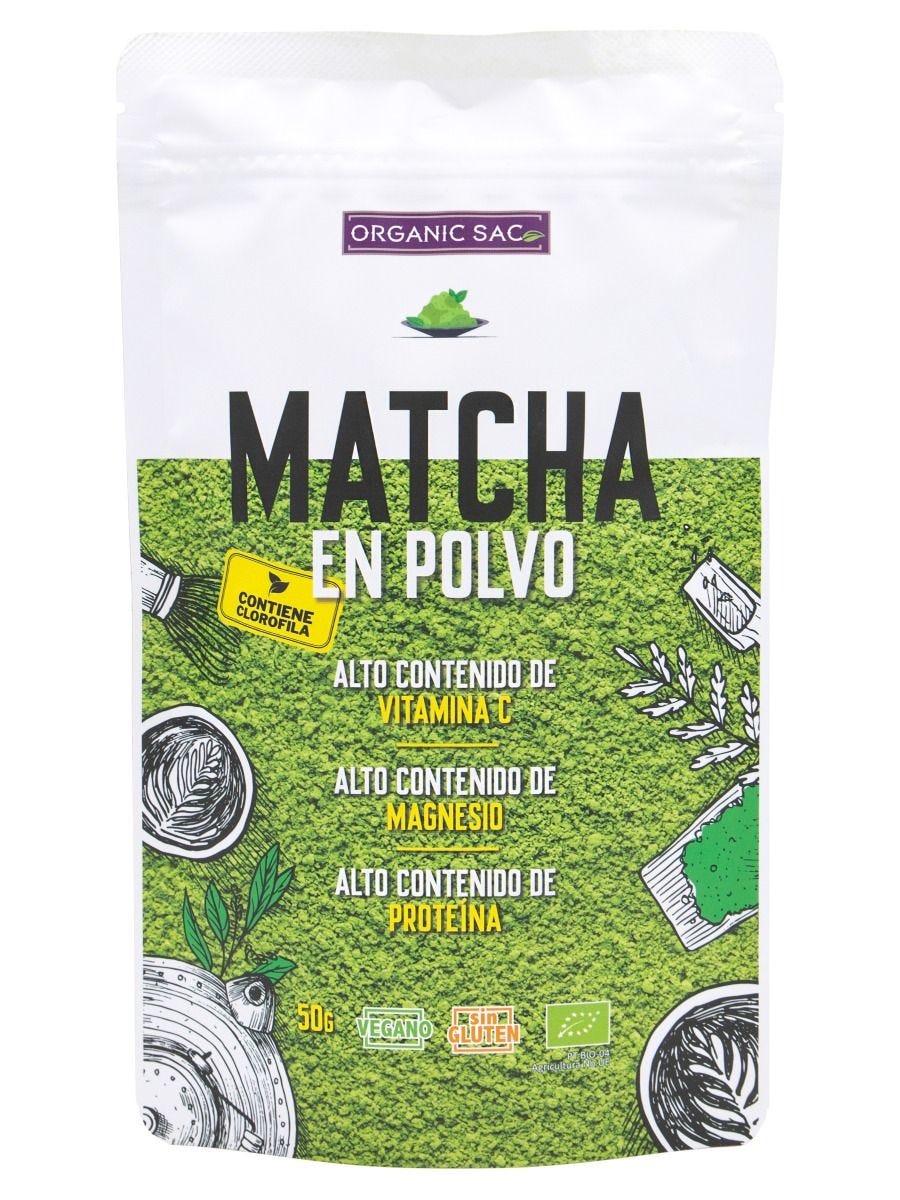 Té Matcha en polvo 50g - Relaja cuerpo y mente - superfood- Organikal