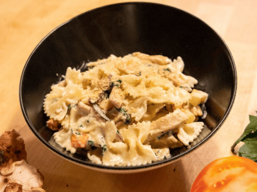 receta vegana heura con pasta